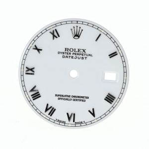 ROLEX Dial Quadrante Datejust Bianco Numeri Romani per 16234-16200-116234-116200 (X Cassa V. Zaffiro)