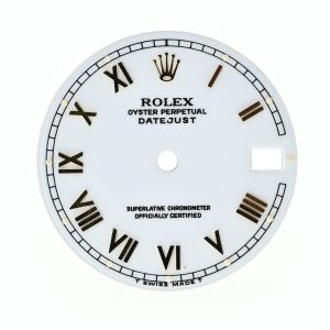 ROLEX Dial Quadrante OYSTER Perpetual Datejust White Roman ’’Swiss Made’’ X Cassa Acciaio e Oro Vetro Zaffiro per 78273 - 78278 - 178243 - 178278 (Cal. 2235)