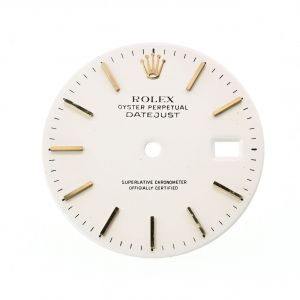 ROLEX Dial Quadrante Ottima Ristampa 16013, 16018, 16223, 16228 Datejust Bianco (X Cassa V. Zaffiro)