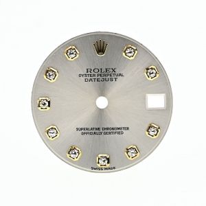 ROLEX Quadrante Datejust 31mm Argento per 178243, 178273, 78273 ,78278 , 78243, 68273