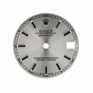 ROLEX Quadrante Datejust Argento, Secondiera N.Romani per 178240, 178274, 78274, 78240, 68274, 78279