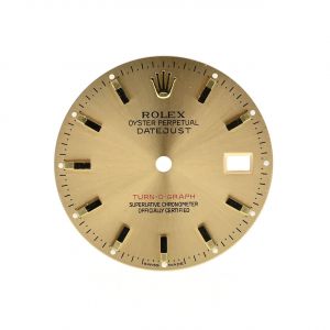 ROLEX Quadrante Datejust Champagne Turn-O-Graph per 116263 - 16263