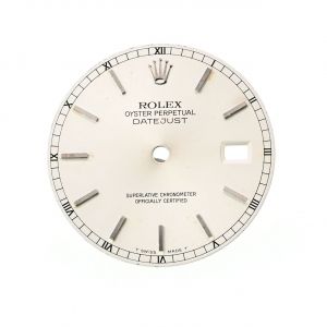 ROLEX Dial Quadrante Datejust Silver Indici con Secondiera Romana ref 16200