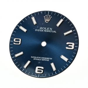 ROLEX Quadrante Dial OYSTER Perpetual 34mm Blu ’’Swiss Made’’ Per 114200 Mov 3130