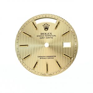 ROLEX Quadrante Dial OYSTER Perpetual Day-Date ’’t Swiss Made T’’ Motivo A Righe Gold per 18038 Mov 3055 - 3155