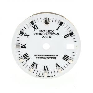 ROLEX Quadrante Lady Dial N. Romani White Date per 6917