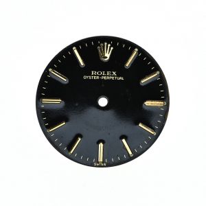 ROLEX Quadrante OYSTER Perpetual 31mm Black per 6548 - 6551 Mancante un Piedino ’’Beyeler’’