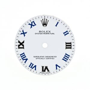 ROLEX Quadrante Roman Bianco e Blu OYSTER Perpetual per 177200