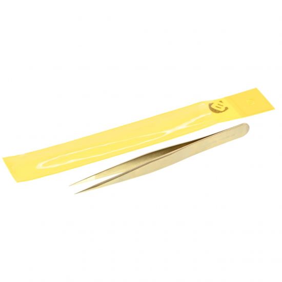 BERGEON PINZETTA DI PRECISIONE IN OTTONE PER OROLOGIAI E GIOIELLIERI, LUNGHEZZA 130 MM