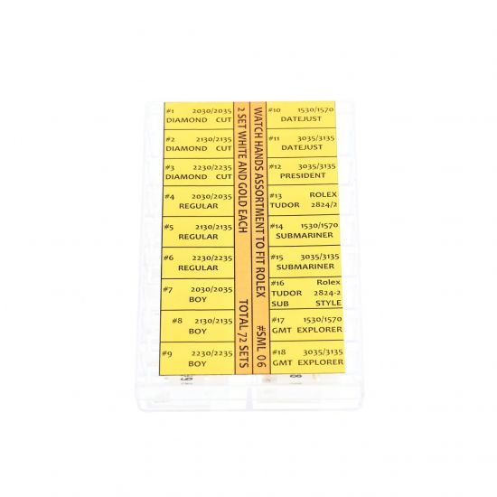 GENERIC ASSORTIMENTO 72 SET SFERE ACCIAIO E ORO PER ROLEX, VARI CALIBRI/MODELLI