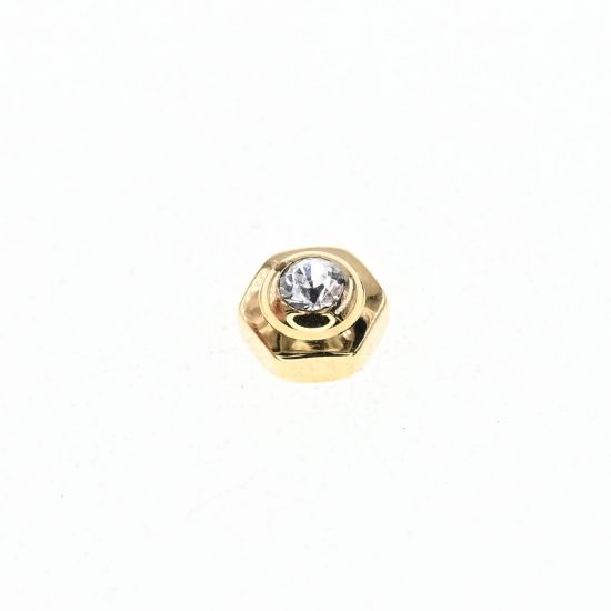 GENERIC COMPATIBILE CORONA PER CARTIER LAMINATA CON ZIRCONE, 5.0MM PASSO 1.00MM