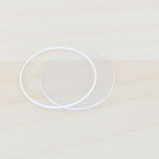 GENERIC COMPATIBILE VETRO ZAFFIRO DEL FONDELLO PER AUDEMARS PIGUET MILLENARY 77301 Ø 25.5MM X 0.80MM