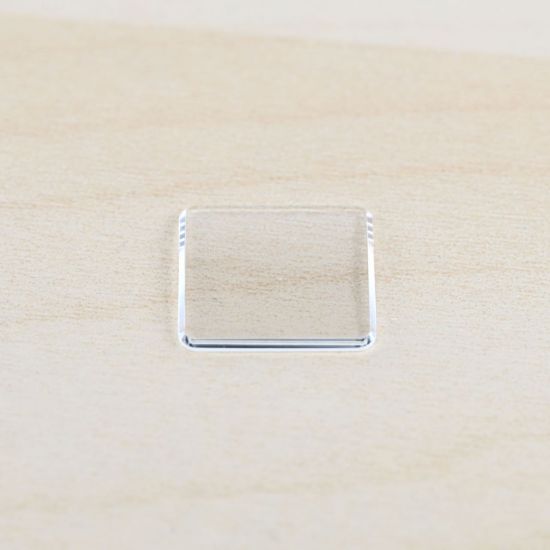 GENERIC COMPATIBILE VETRO ZAFFIRO PER CARTIER SANTOS 1565, 15.7X15.7X1.4