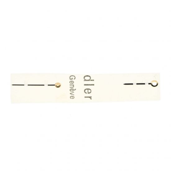 OMEGA 1000 COPPIA LANCETTE FINE ( ORE 130, MINUTI 60) ORO SMALTO NERO