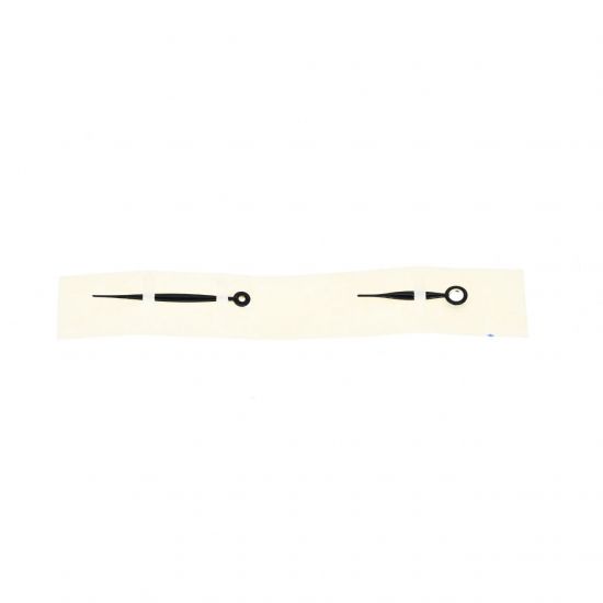 OMEGA 1000 COPPIA LANCETTE ( ORE 130, MINUTI 60) NERE SMALTATE