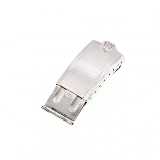 ROLEX CLASP VINTAGE U.S.A 14K TRIM IN ACCIAIO DA 17MM, DIFETTOSO, PER PARTI