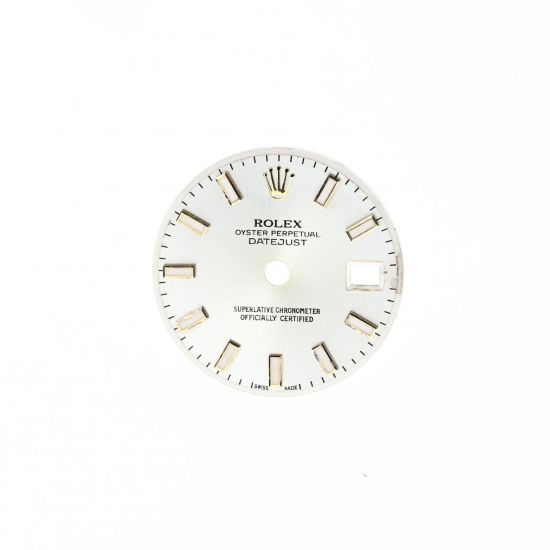 ROLEX QUADRANTE ARGENTEE INDICI LUMINOVA PER DATEJUST 26MM 179173