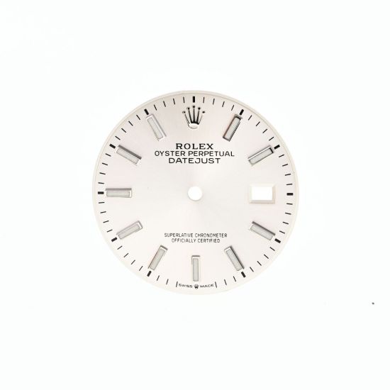 ROLEX QUADRANTE ARGENTEE PER DATEJUST 36 126200 126234 CHROMALIGHT