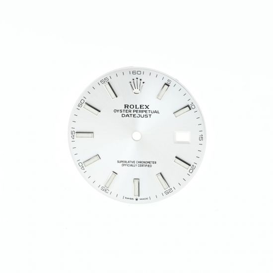 ROLEX QUADRANTE ARGENTEE SOLEIL PER DATEJUST 41 126300 126334 CHROMALIGHT