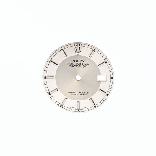ROLEX QUADRANTE ARGENTEE TUXEDO PER DATEJUST 36 116200 116234 16200 LUMINOVA