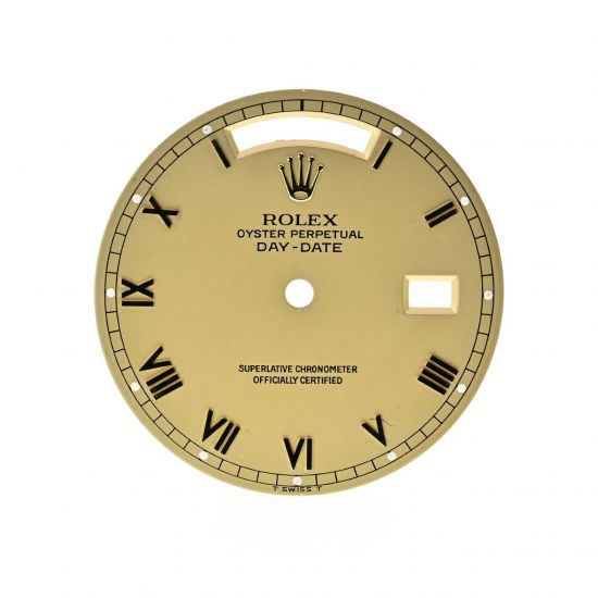 ROLEX QUADRANTE DIAL OYSTER PERPETUAL DAY-DATE ’’T SWISS T’’ COLOR ORO PER 18038 MOV 3055 - 3155