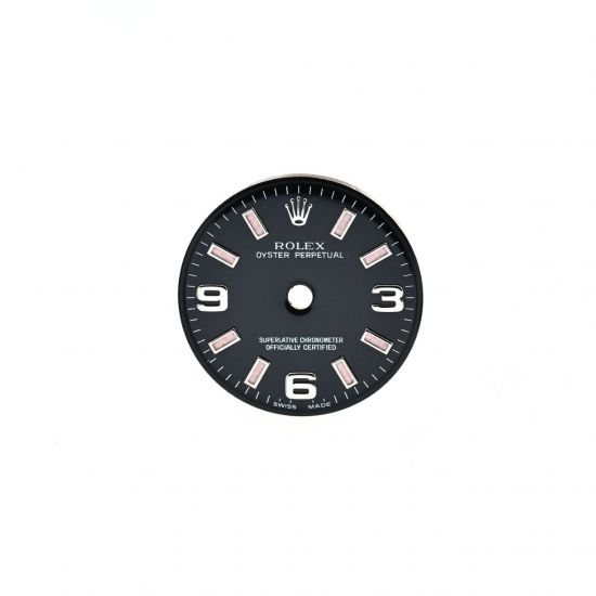 ROLEX QUADRANTE NERO INDICI ROSA PER OYSTER PERPETUAL 26MM 176200