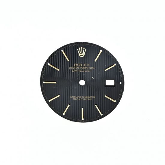ROLEX QUADRANTE (DANNEGGIATO) OYSTER PERPETUAL DATEJUST NERO TAPESTRY PER. 16013
