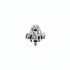 GENERIC COMPATIBILE CORONA ACCIAIO PER CARTIER ROADSTER , 7.6MM PASSO 1.00MM