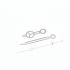 GENERIC SET LANCETTE BIANCHE PER R. SUBMARINER 5513 5512 CAL. 1530-1535