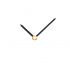 OMEGA 1000 COPPIA LANCETTE ( ORE 130, MINUTI 60) ORO E SMALTO NERO