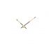 OMEGA 1000 COPPIA LANCETTE ( ORE 130, MINUTI 60) PLACCATE ORO