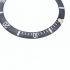 ROLEX INSERTO GHIERA NERO SBIADITO ’’GHOST’’ ’’SERIF’’ PER SUBMARINER REF. 14060
